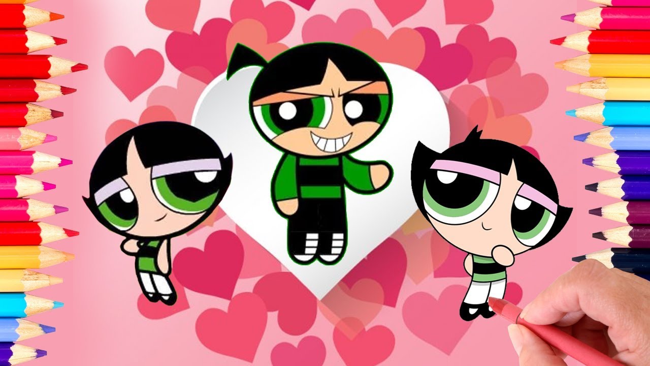 Powerpuff Girls Coloring Book Pages Rowdyruff Boys Brick Boomer Butch Blossom Bubbles surprise eggs