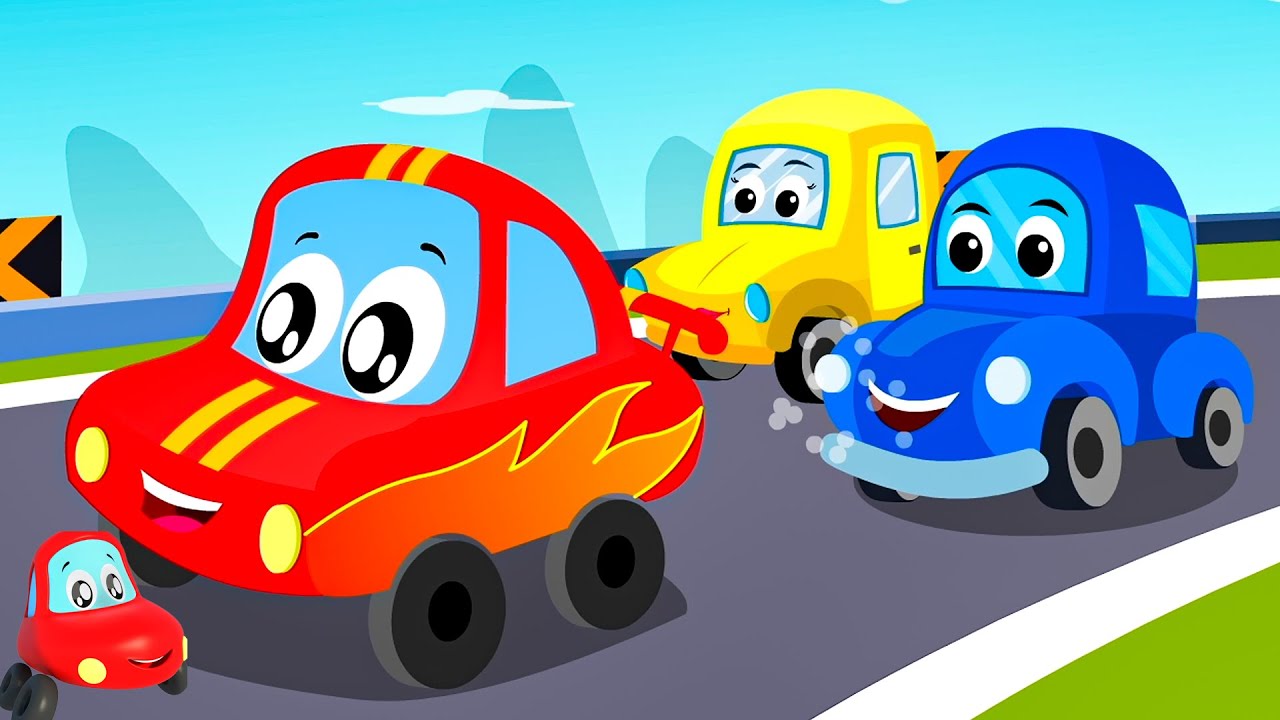 Racing Car Song & Kids Music Video by Little Red Car