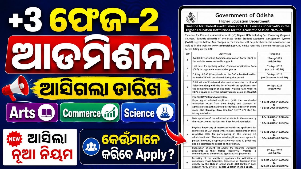 +3 Phase2 Admission Apply Date Released || +3 Phase 2 Admission Apply Date Published || +3 phase 2