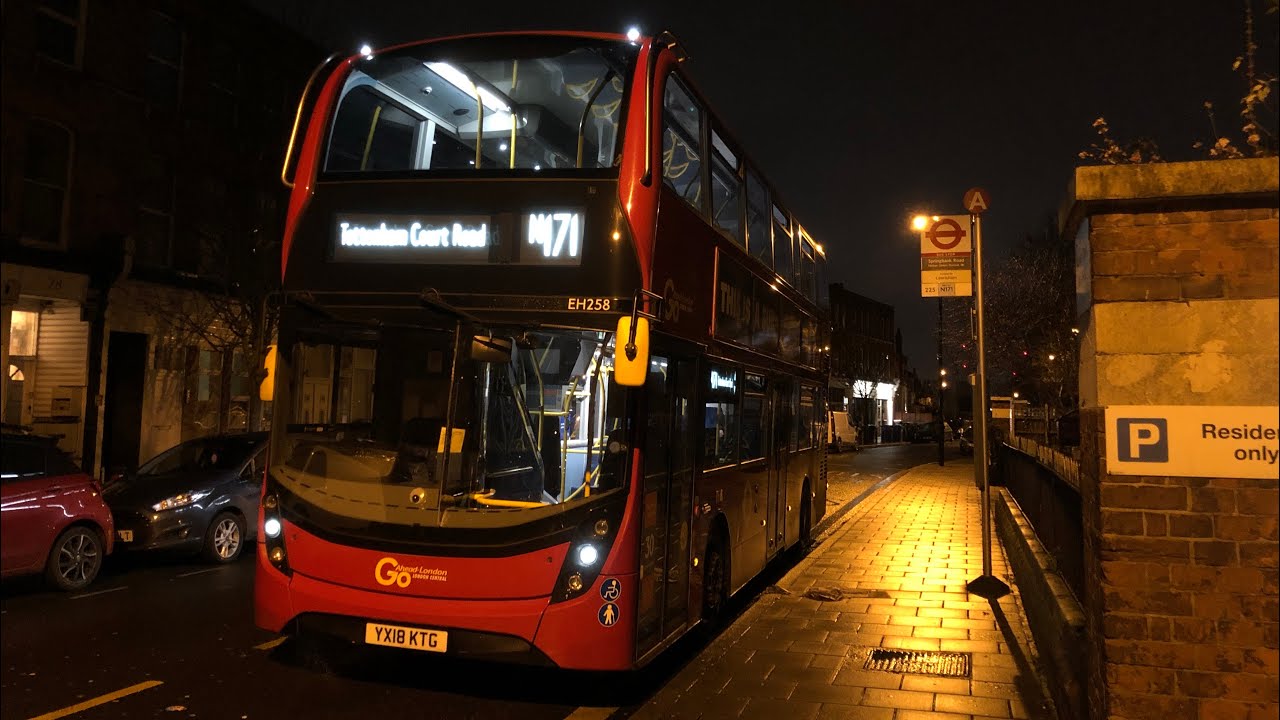 Front View | Night Bus N171 to Hither Green Station
