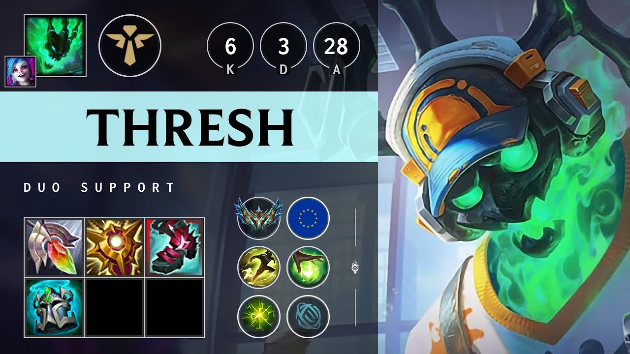 Thresh Support vs Blitzcrank - EUW Challenger Patch 25.16