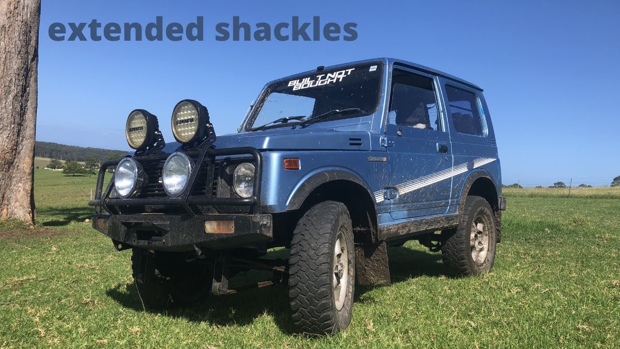 Custom extended shackles and new shocks