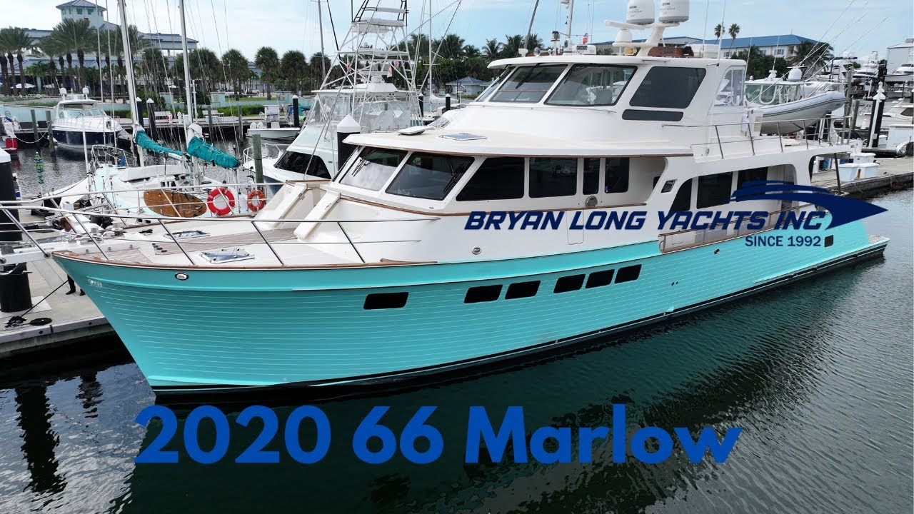 $3,495,000 Luxury 66 2020 Marlow Motor Yacht Full Tour