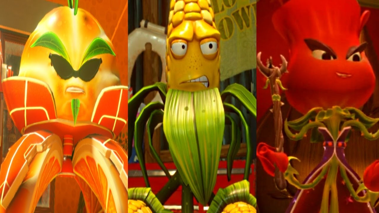 PVZ Garden Warfare 2: ALL PLANTS HERO MISSIONS Citron, Corn, Rose (STORY MODE)