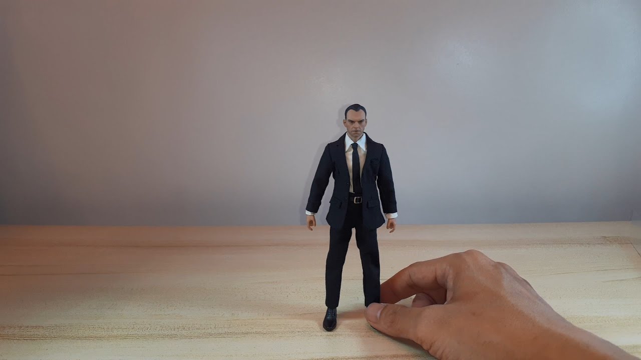 Manipple Studio 1/12 Scale Black Suit Body Plus Matrix Agent Smith Head Sculpt