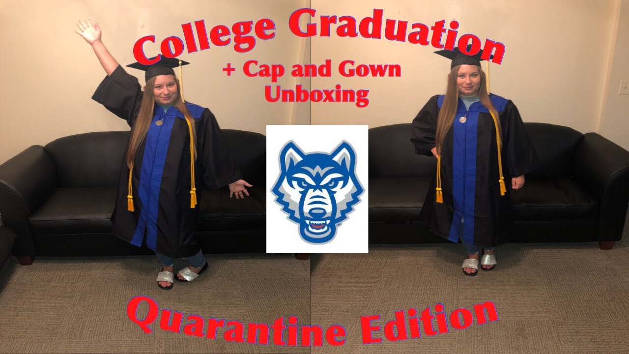 College Graduation || Quarantine Edition + Cap and Gown Unboxing