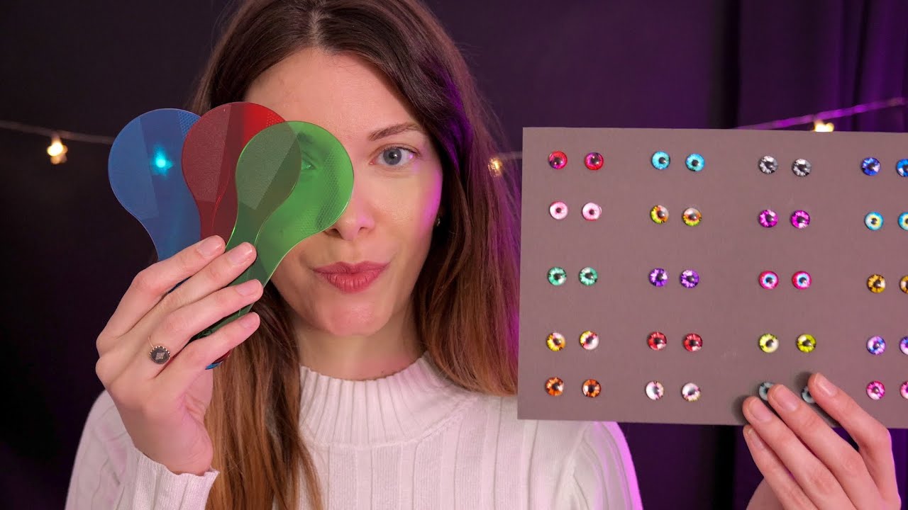 ASMR | Escogiendo & cambiando el color de tus ojos | Love ASMR en español
