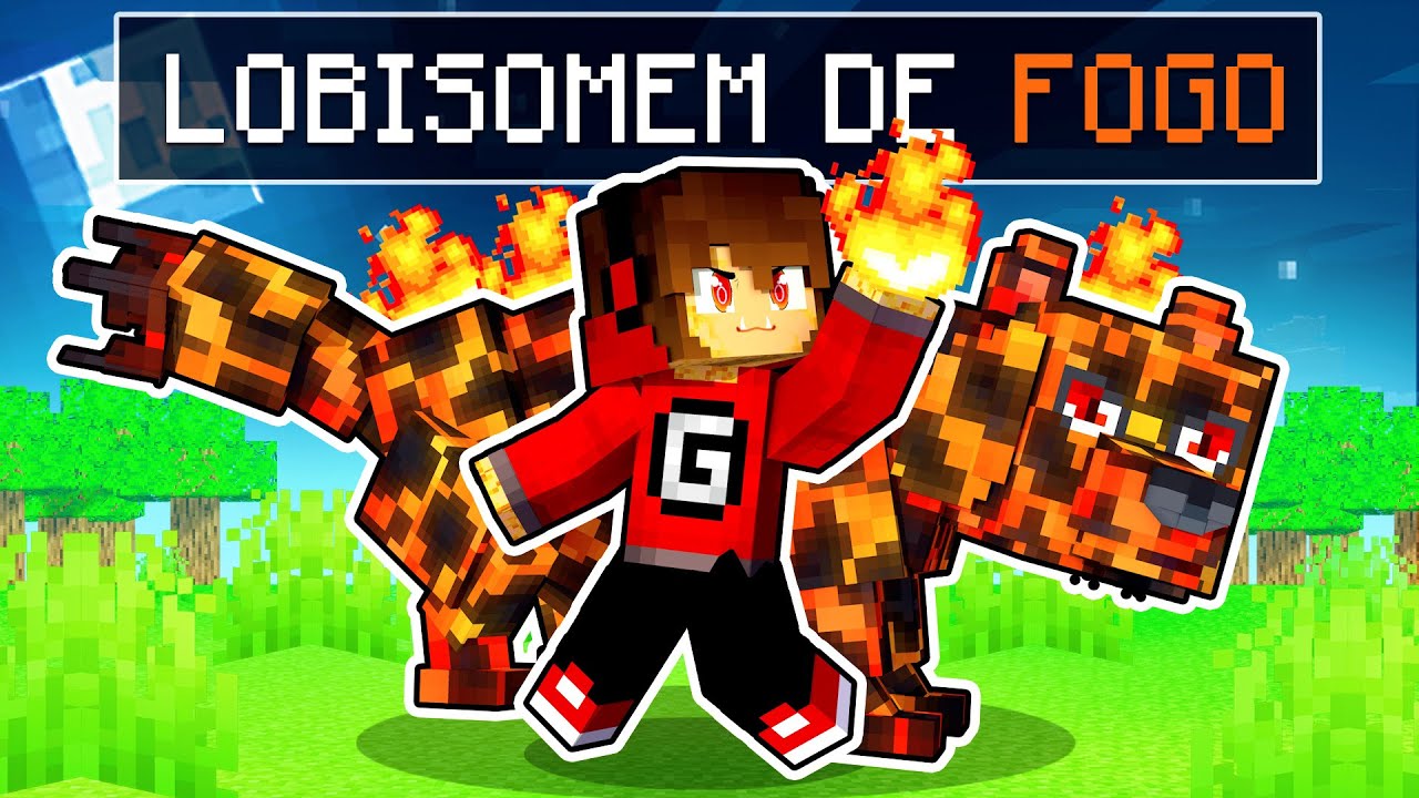 A história do LOBO DE FOGO no Minecraft