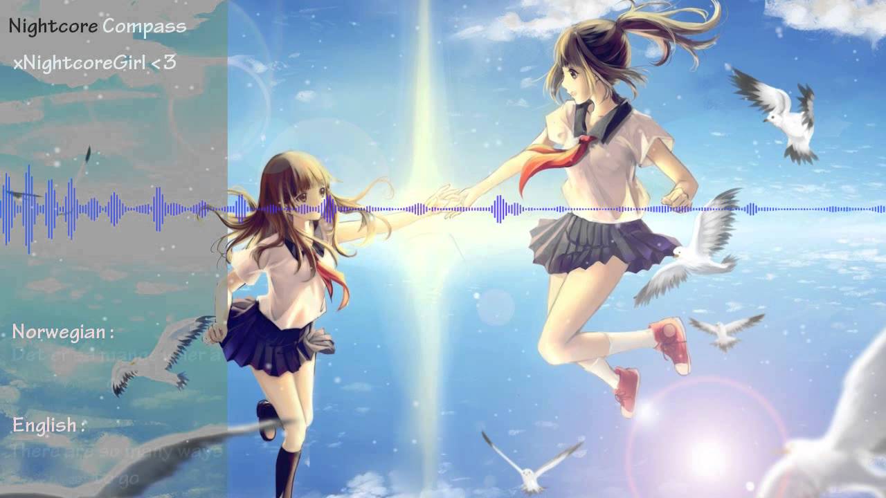 ♫ Nightcore ♫ - Compass with english and norwegian lyrics (Two Steps From Hell ft. Merethe Soltvedt)