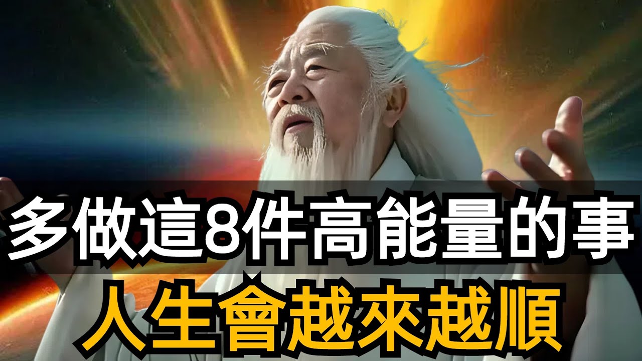 守住自己的能量，多做這8件高能量的事，就能給自己補充能量。能量好了，什麽都會順起來。