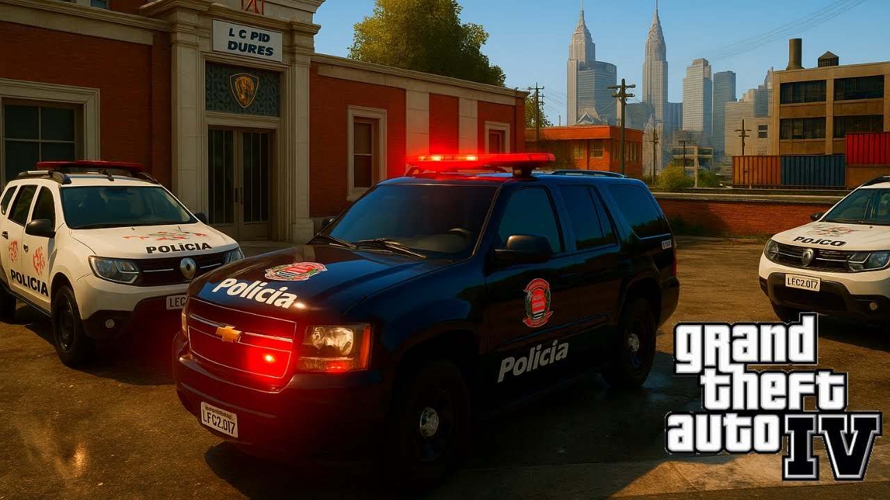 GTA 4 POLICIA🟡POLICIA CIVIL em AÇÃO - Blazão preta