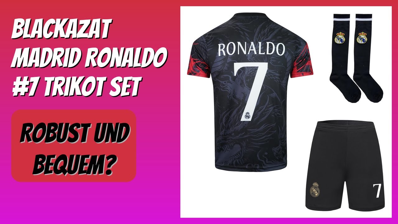 BEWERTUNG (2026): BlackAzat Madrid Ronaldo #7 Trikot Set. Infos
