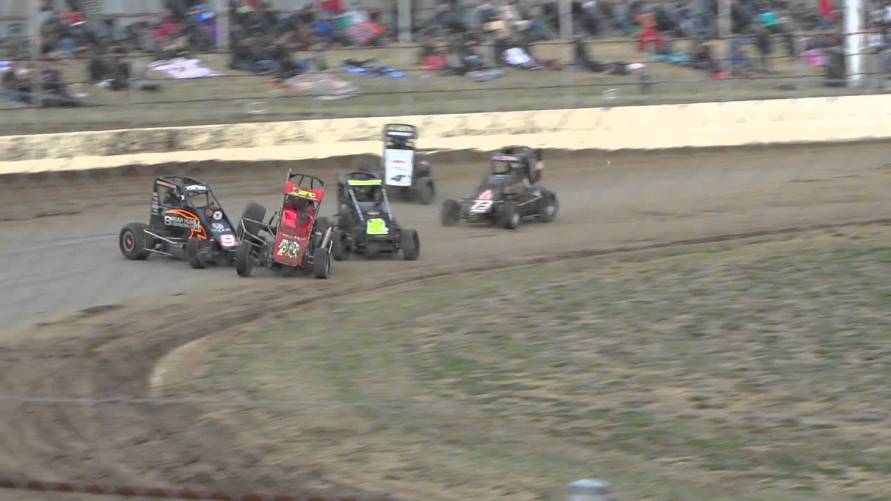 Midget rolls at Ruapuna Speedway. (Inc. slow mo)