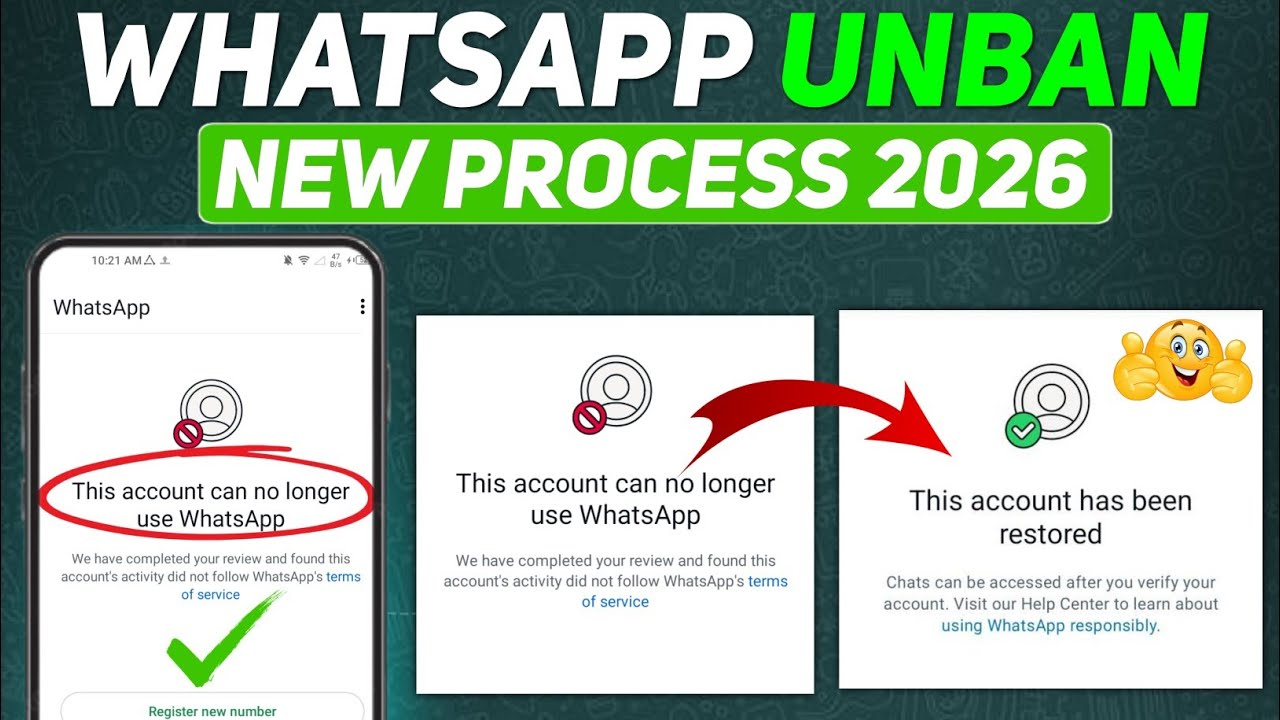 Whatsapp Ban New Solution 2026 || This account can no longer use WhatsApp New 2026
