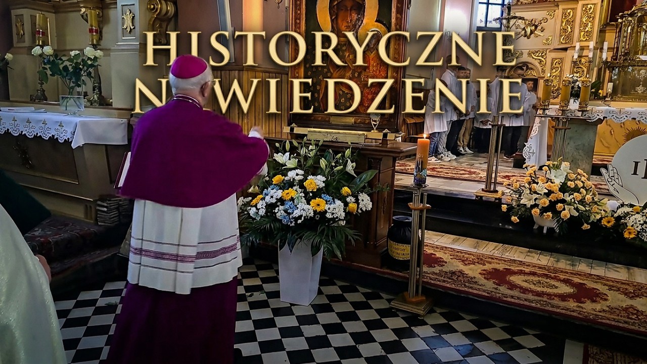 Peregrynacja Obrazu Matki Bożej Jasnogórskiej - przywitanie obrazu w świątyni