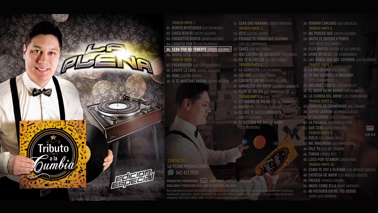 La Plena - Tributo a la Cumbia (Album Completo)