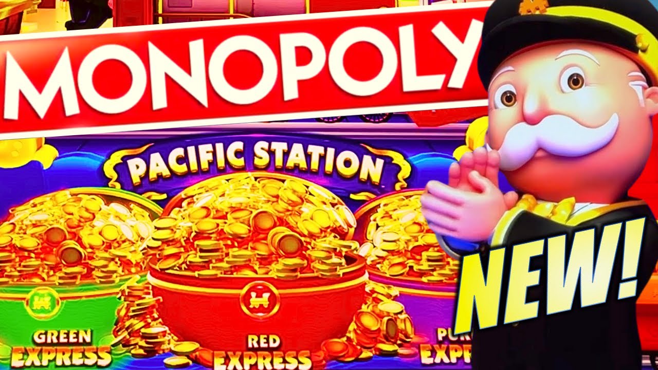 ★NEW SLOT!★ 🚂 MONOPOLY EXPRESS (PACIFIC STATION) Slot Machine (LIGHT & WONDER)
