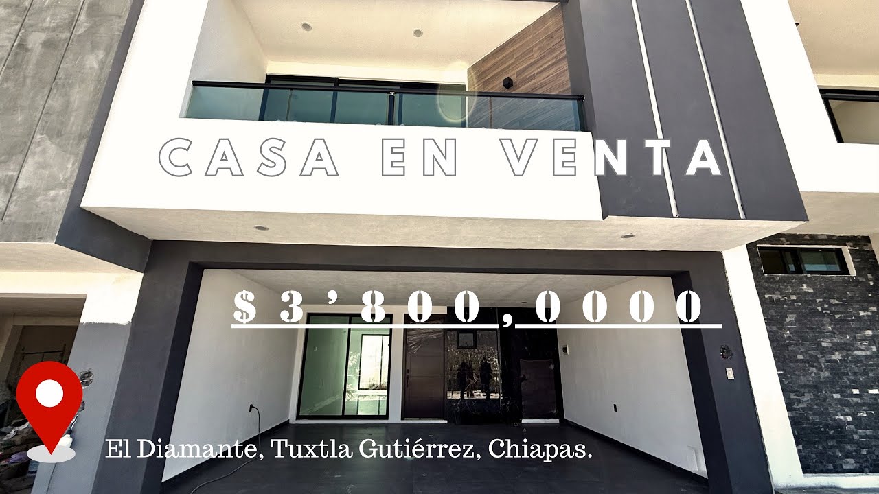 😍 Hermosa Casa en Venta con Fabulosas Vistas, 4 Habitaciones 4 1/2 Baños, 📍Tuxtla Gutiérrez, Chiapas