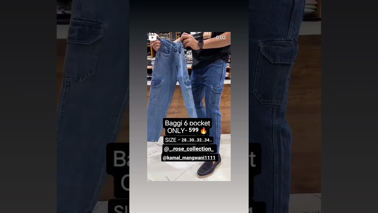 baggy jeans size 28,30,32,34 price 599/-
