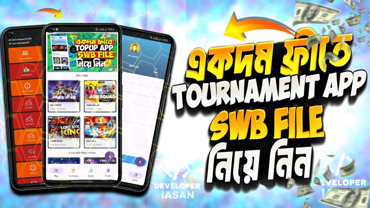 How To Make Free Fire Tournament App 😱 | Free Swb Project Free Fire Tournament App 2026 😍