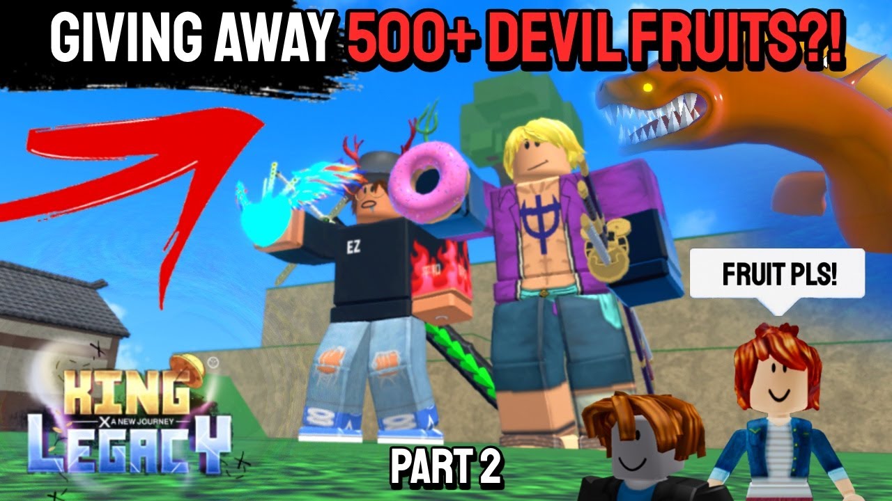 Giving away 500 Legendary Fruits in King Legacy! King Piece