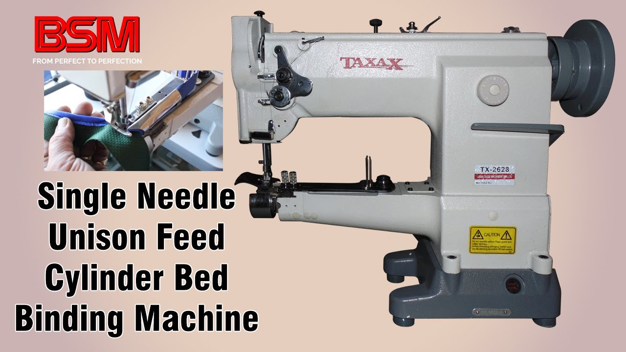 Single Needle Unison Feed Cylinder Bed Binding Machine | Tape Binding Machine | Sewing Machine