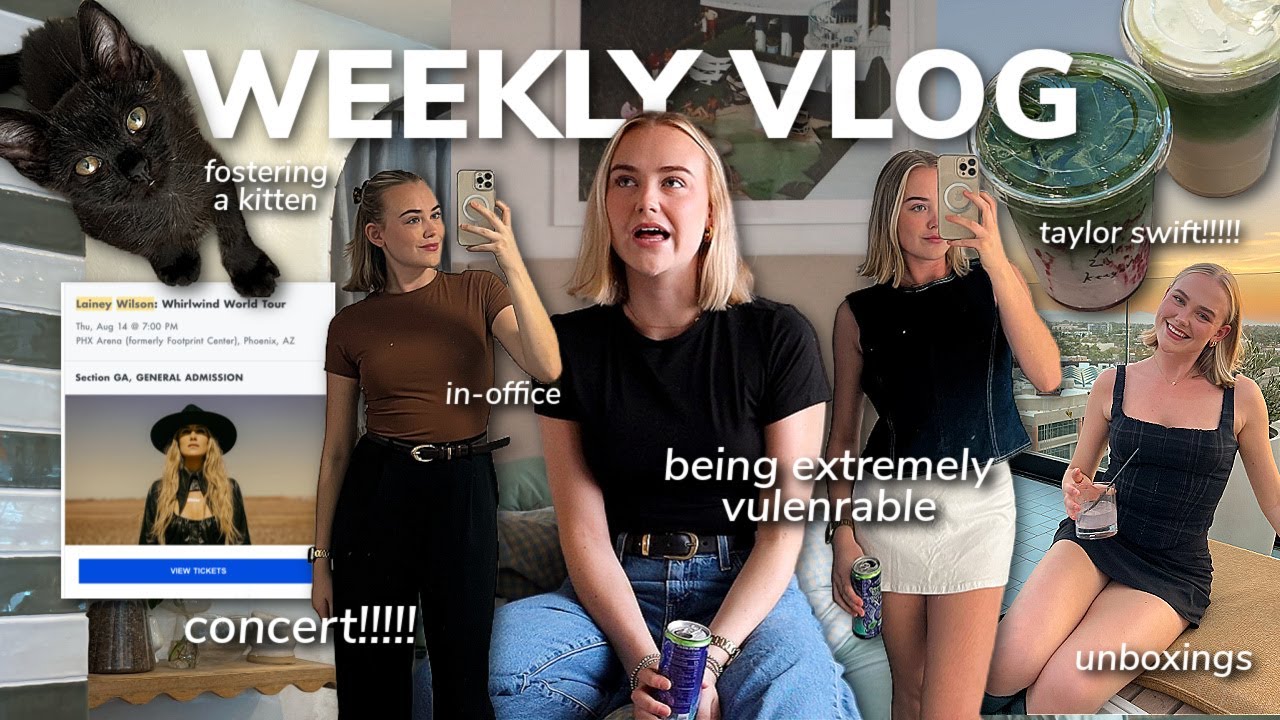 WORK WEEK IN MY LIFE: being EXTREMELY vulnerable, convert, taylor swift's new album, unboxings