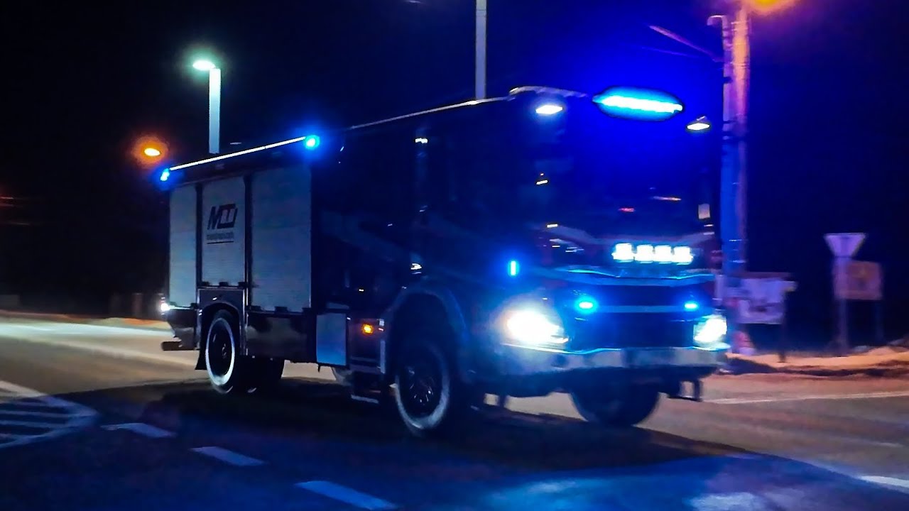 Alarmowo 309[T]26 GBARt Scania P370XT z OSP KSRG Górno udaje się do pożaru 