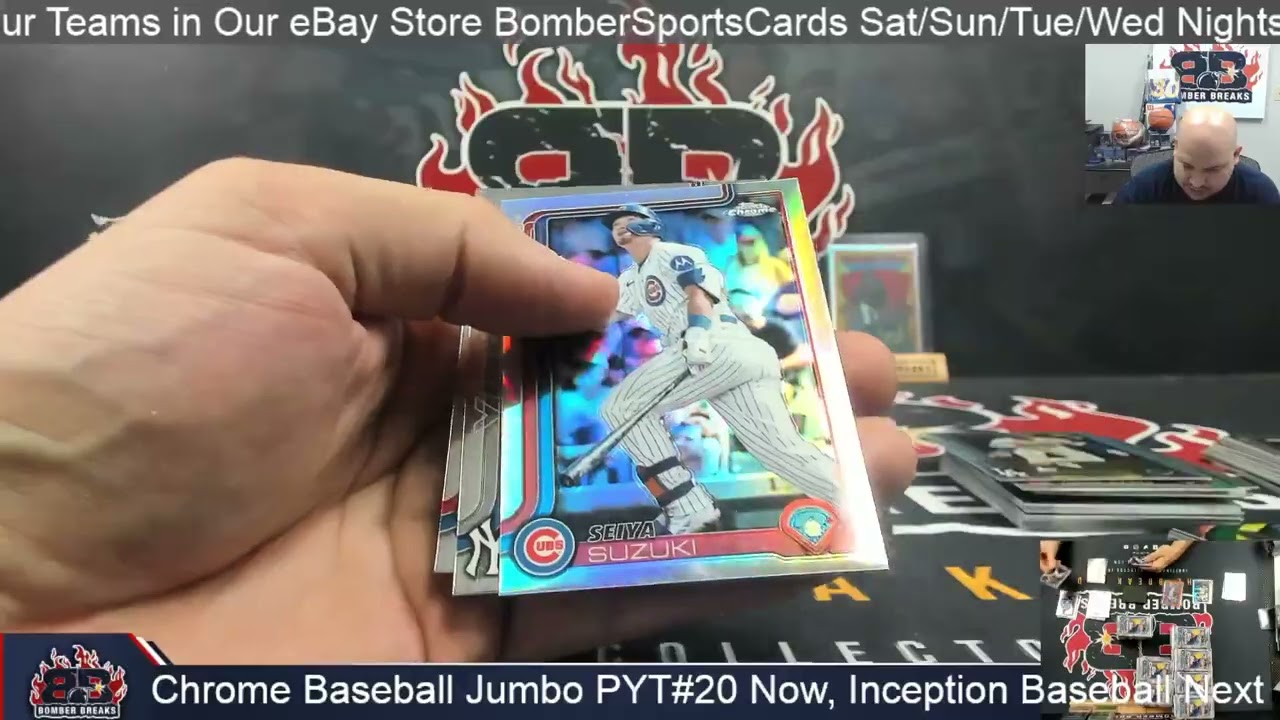 2025 Topps Chrome Baseball Pick Your Team #20 8 Jumbo Box Case Break 8 3 25