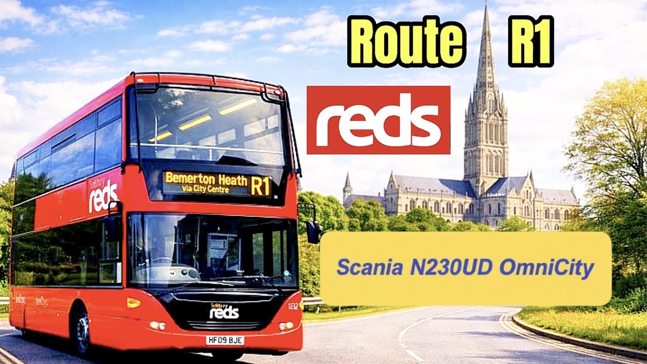 Full Route R1 Journey | Salisbury’s Busiest Bus Line | UK Bus Ride POV