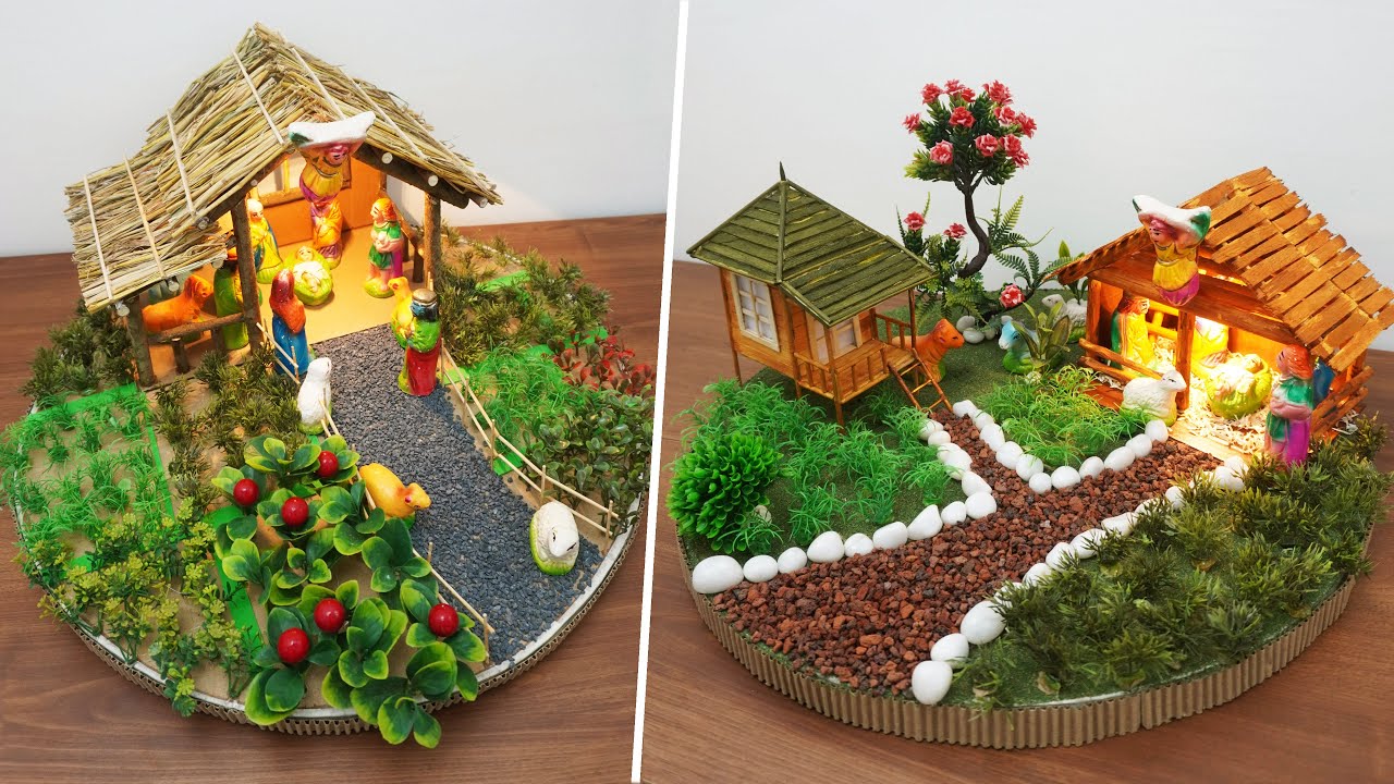 2 DIY Christmas Nativity Scene | Easy & Simple Christmas Crib | Christmas Crib Ideas