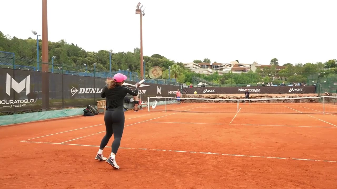 Serena Williams Forehand Slow Motion Back View / セレナのフォア背面（スロー）