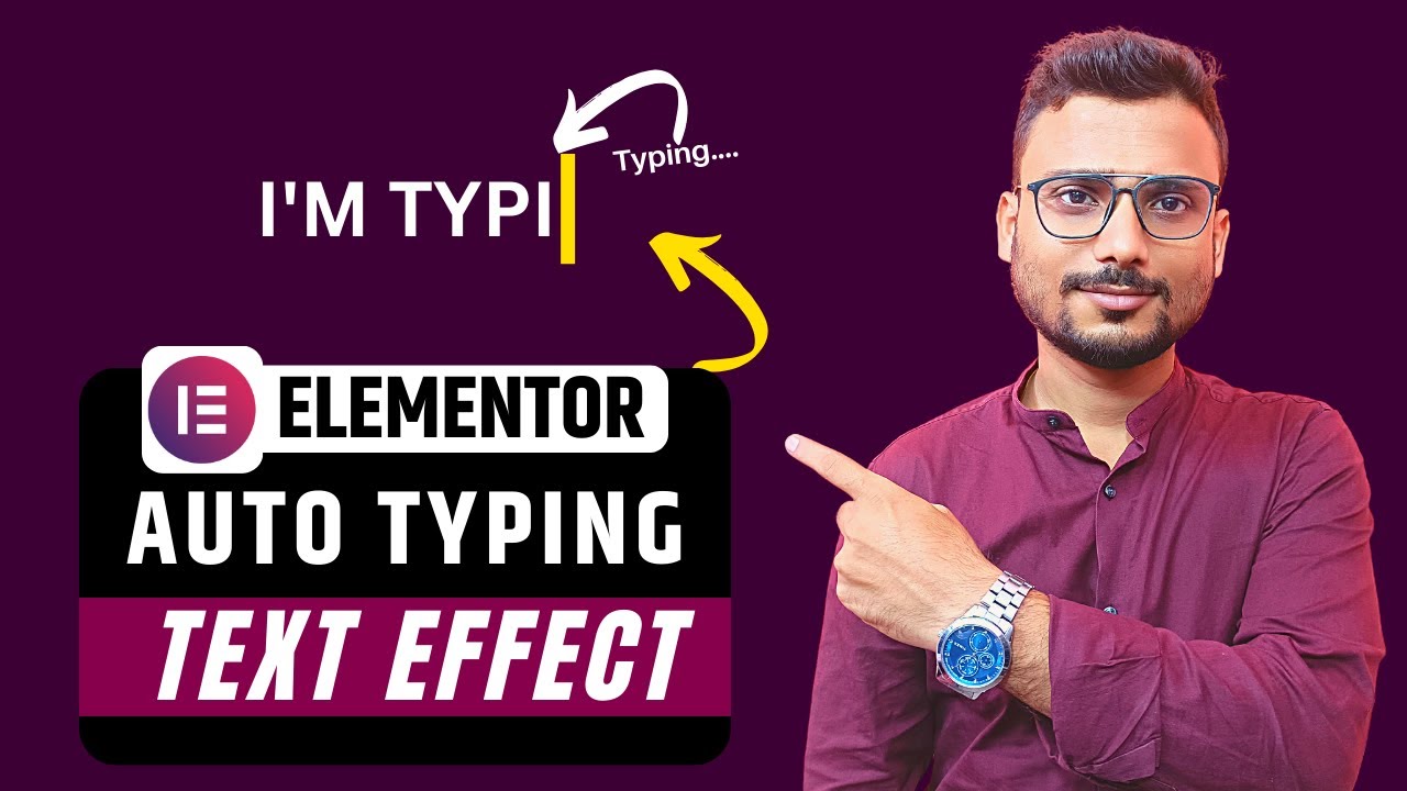 How to Make Website with Auto Typing Text Effect | How to Create Animated Headline