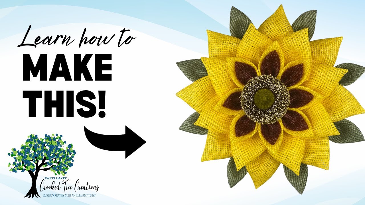 How to Make a Fall Sunflower Wreath on a UITC small flower board