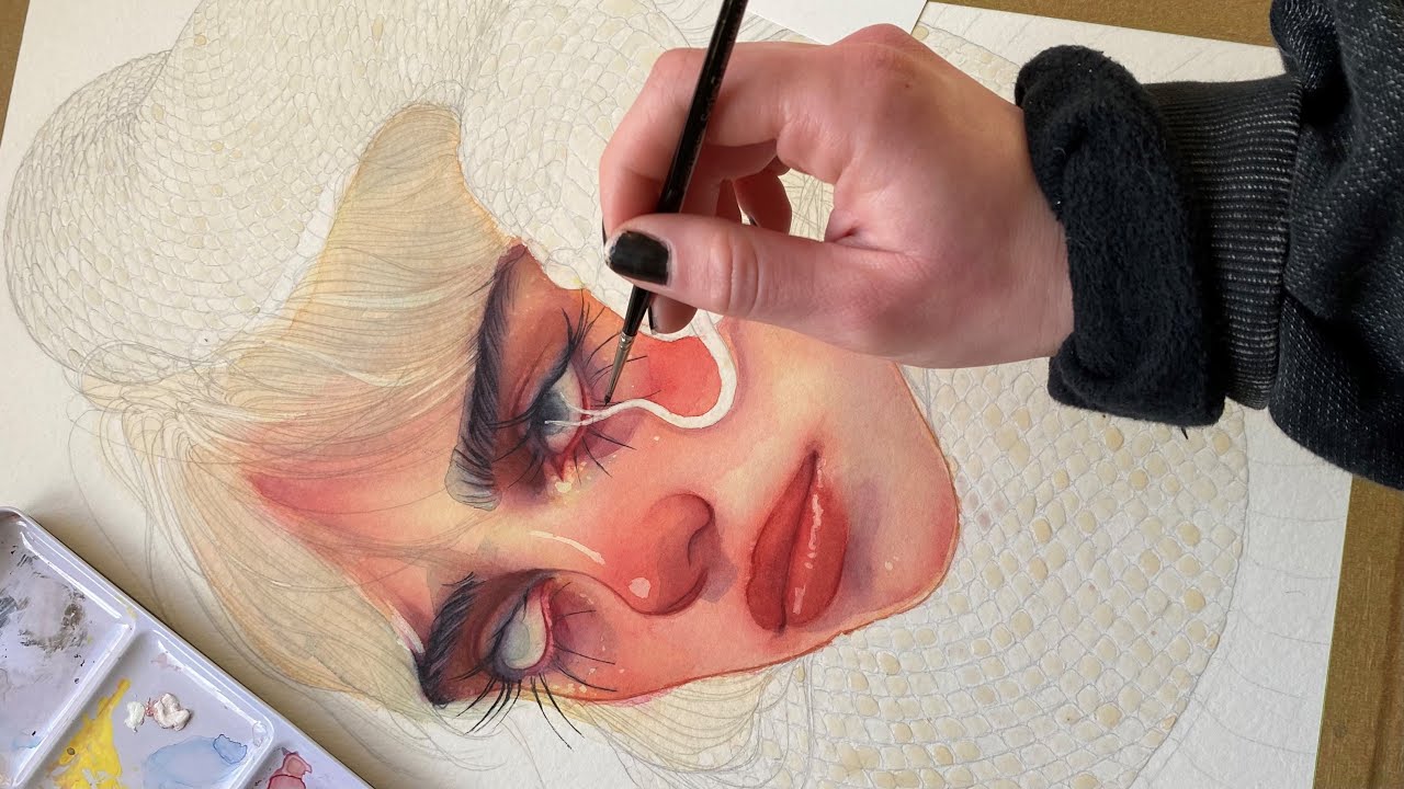 Billie Eilish Watercolour Speedpaint