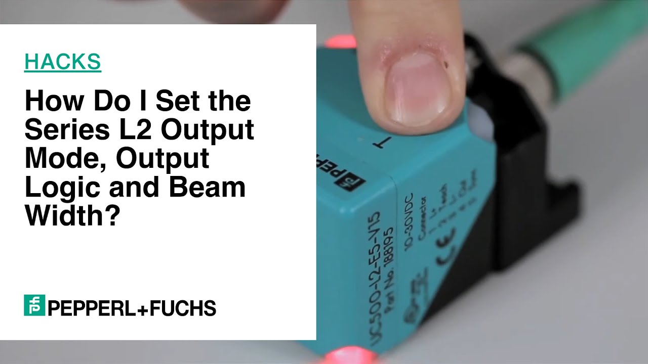 How To: How Do I Set the Series L2 Output Mode, Output Logic and Beam Width?