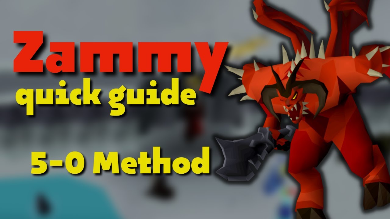 Zammy Quick Guide - 5-0 Method (crossbow/tbow) | OSRS