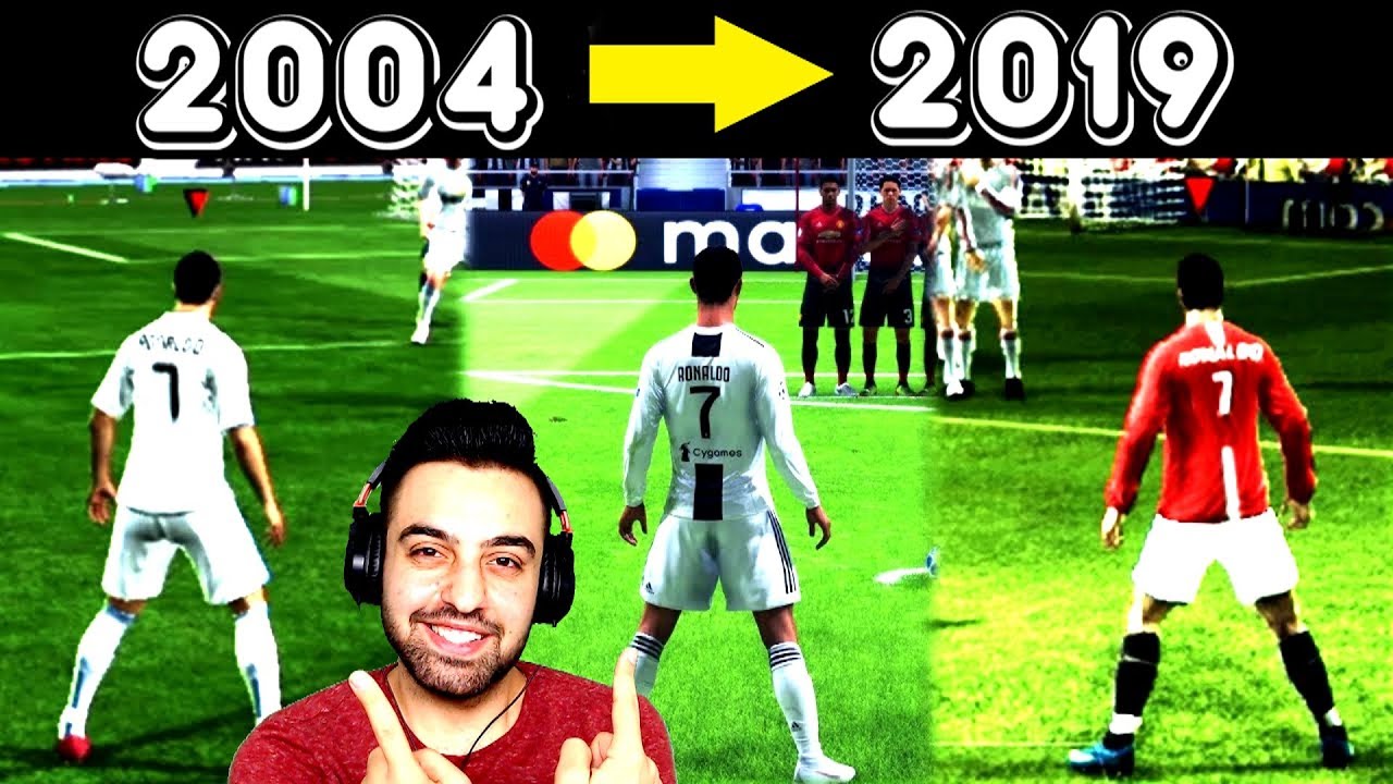 FİFA 2004 DEN FİFA 19 A KADAR FRİKİKLER ! RONALDO ! MESSİ !