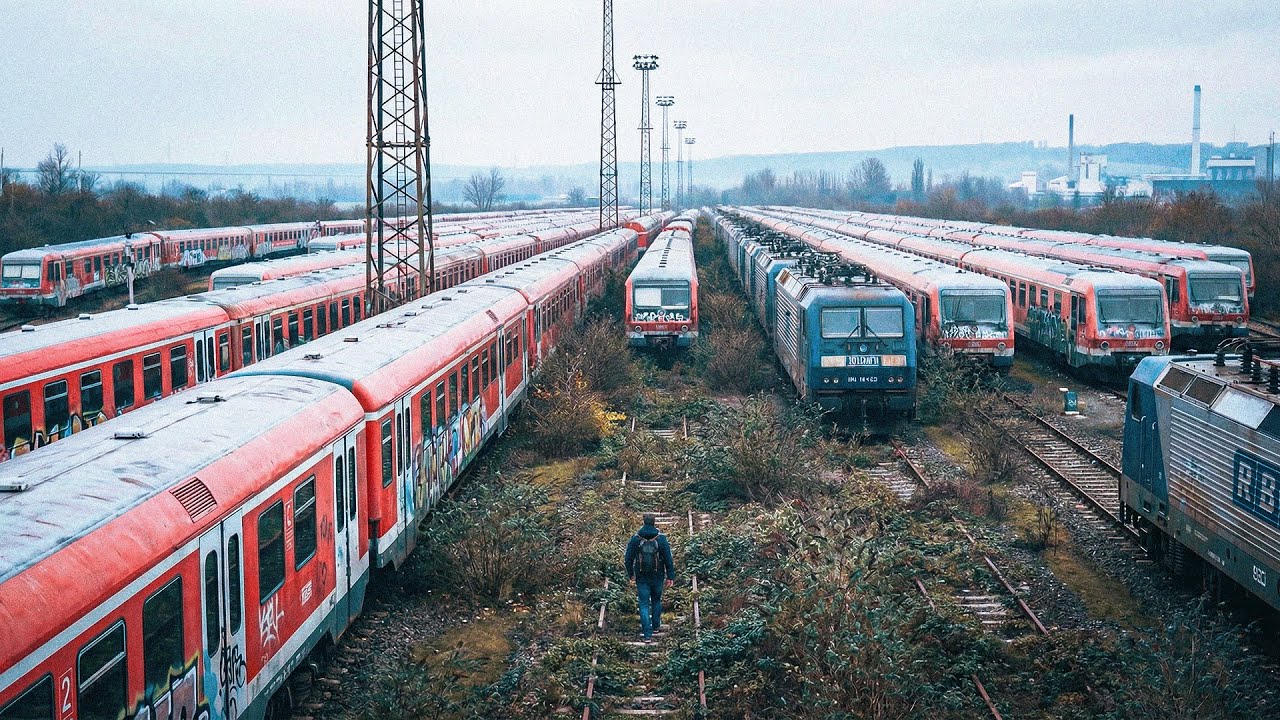 Des dizaines de trains sont abandonnés ici ... ( Urbex )