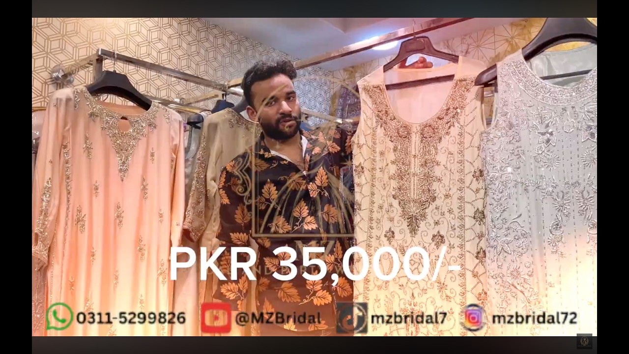 ✨ Luxury Party Wear Dresses 2025 | Stunning Yet Affordable 💃 | MZ Bridal 🌸 #mzbridal #fashion #vlog 