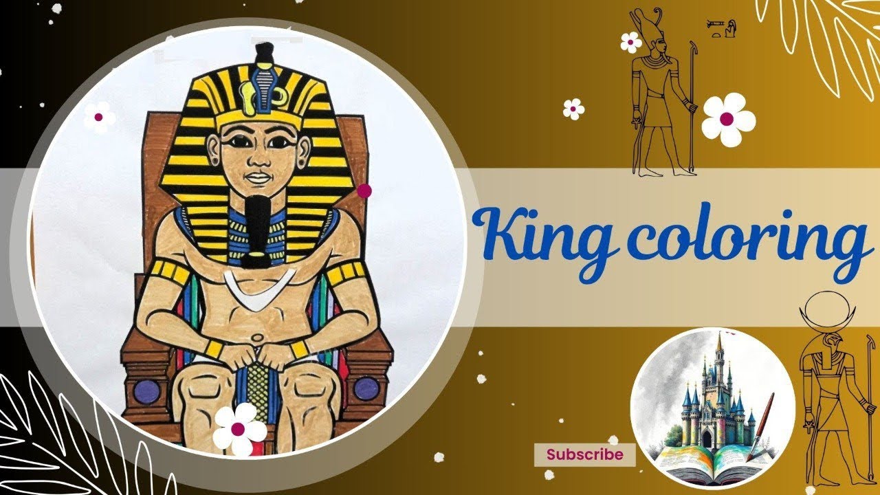 How to colouring The king of Egypt 