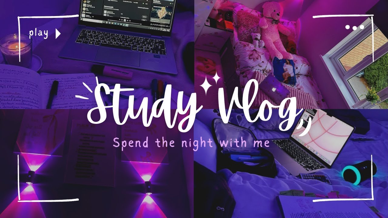 Night Study Vlog | Calm Evening Routine & Focus