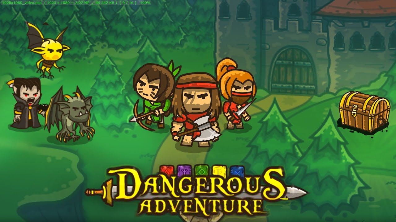 Dangerous Adventure | A mix of block puzzle and step based RPG! #puzzlerpg #rpggames #rpggame #rpg