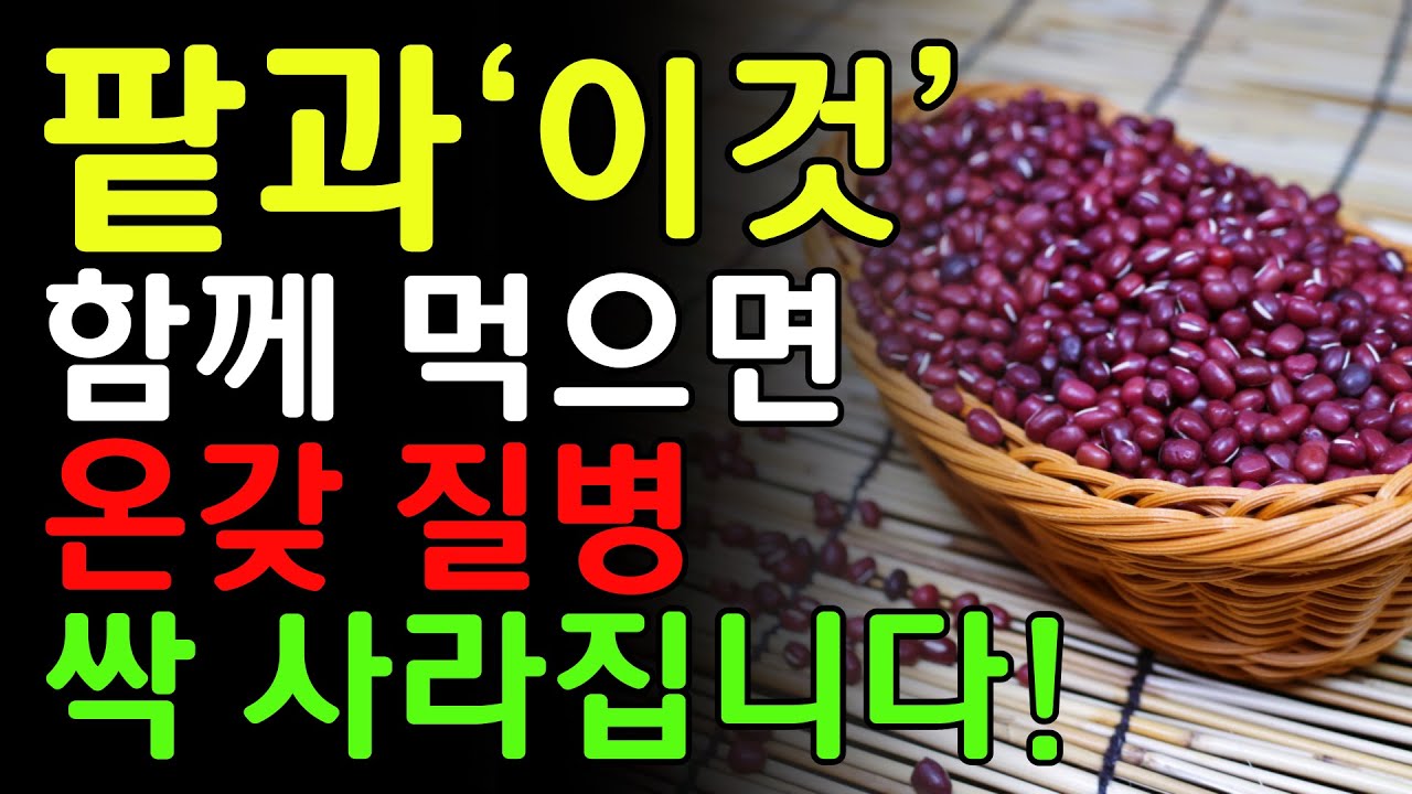 팥과 함께 먹으면 보약보다 좋은 음식 3가지! 탈모 예방과 당뇨병에 좋은 꿀팁 레시피! 팥 건강하게 먹는 방법! 팥에 관한 모든 것!