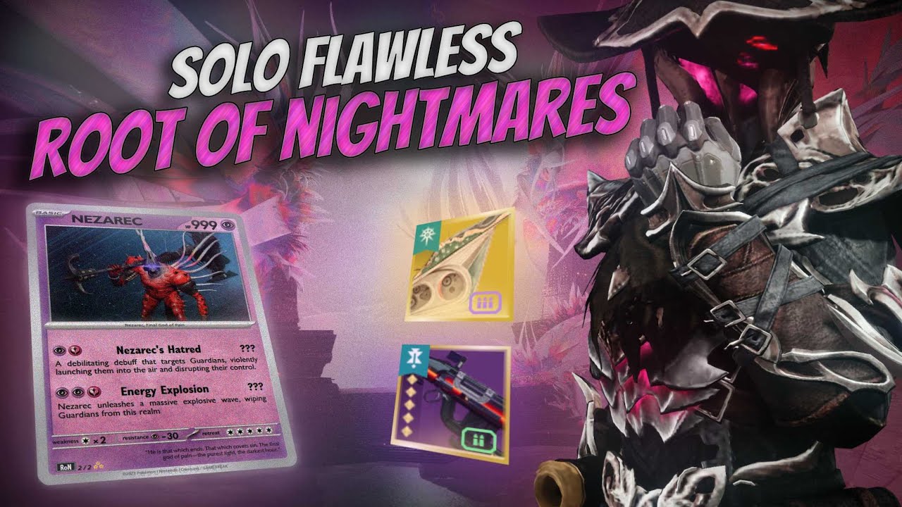 Solo FLAWLESS Root of Nightmares🌸- Warlock [Destiny 2] [EoF]