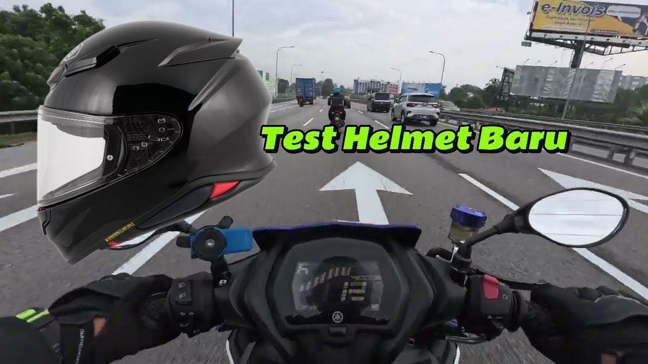 First Ride dengan Helmet Shoei NXR2