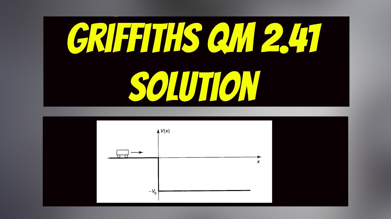 Griffiths QM Problem 2.41 (3rd edition) Solution: Probability of reflection off of a cliff