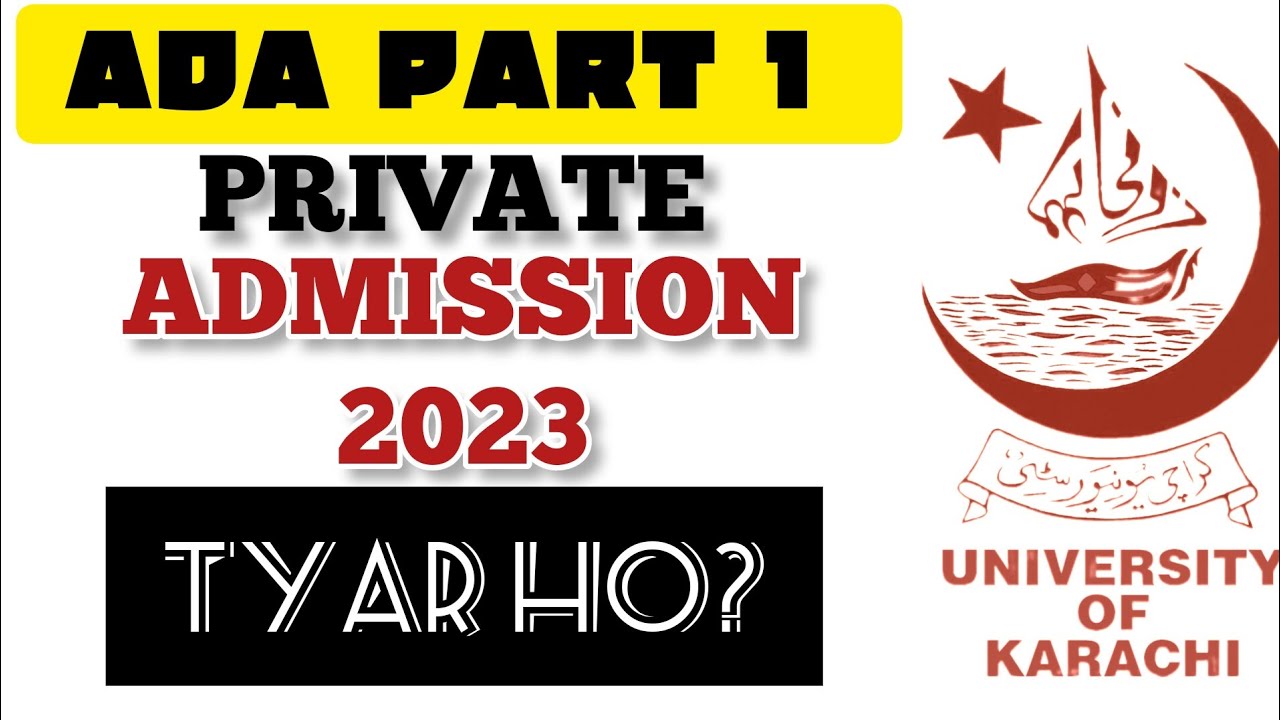 ADA PART 1 ADMISSION 2023 EXAMS