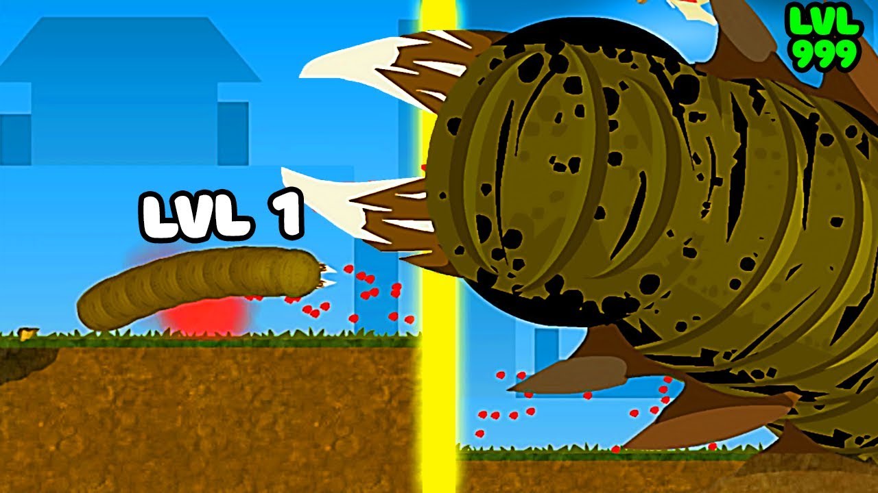 ЭВОЛЮЦИЯ ЧЕРВЯ ЧТОБЫ СОЖРАТЬ ВСЮ ПЛАНЕТУ В ИГРЕ EFFING WORMS!