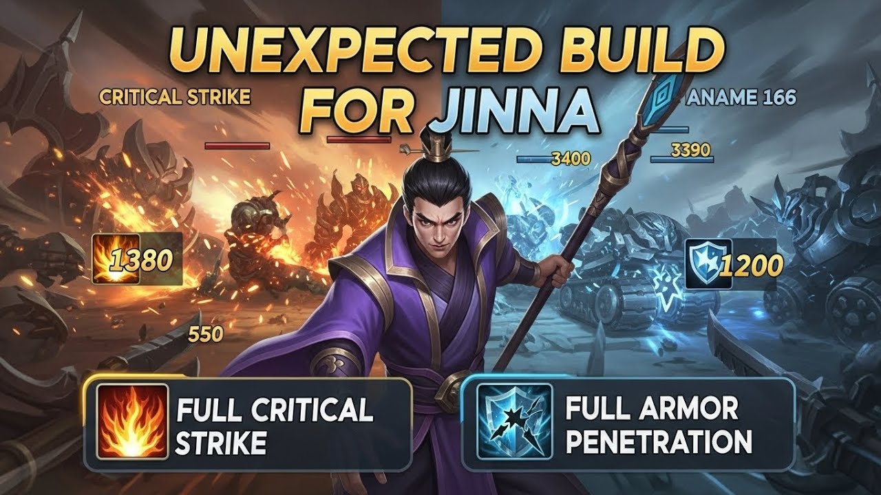 Unexpected build for Jinna: full critical strike vs full armor penetration